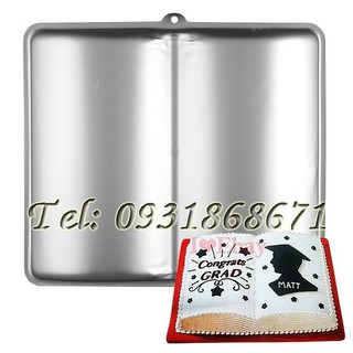 Khuôn làm bánh, khuôn rau câu hình quyển sách - Loại 28 cm