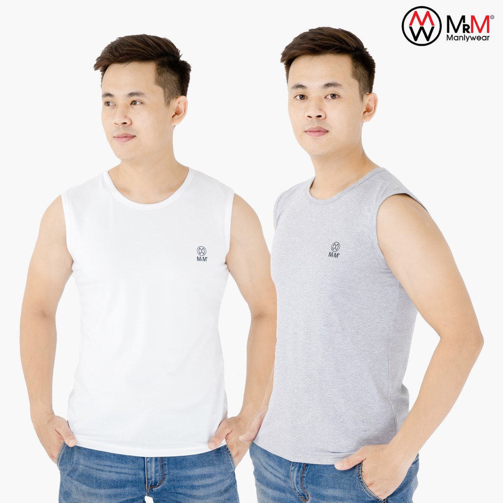 Set 2 áo ba lỗ nam sát nách, mềm mịn, thấm hút mồ hôi, thoáng mát,co giãn tốt Mrm Manlywear - MM