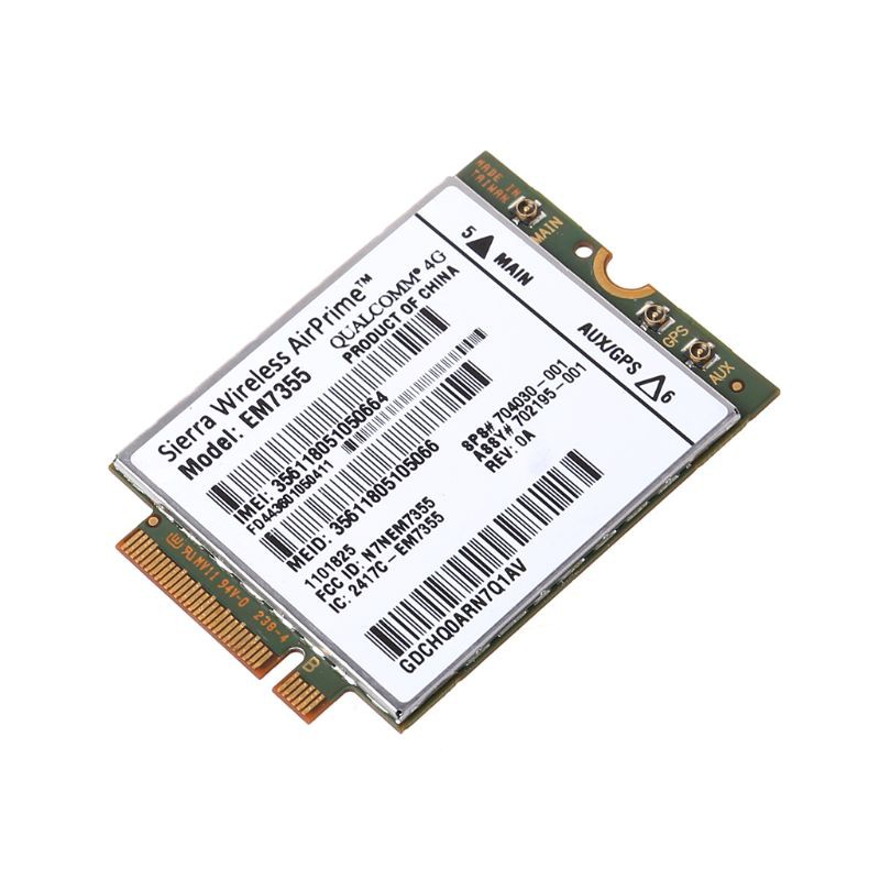 WWAN Card Wireless WIFI Sierra for HP LT4111 EM7355 Gobi5000 4G LTE Modual NGFF M.2 HSPA WCDMA