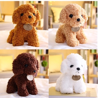 Gấu bông tina chó poodle lông xù nhồi bông mềm