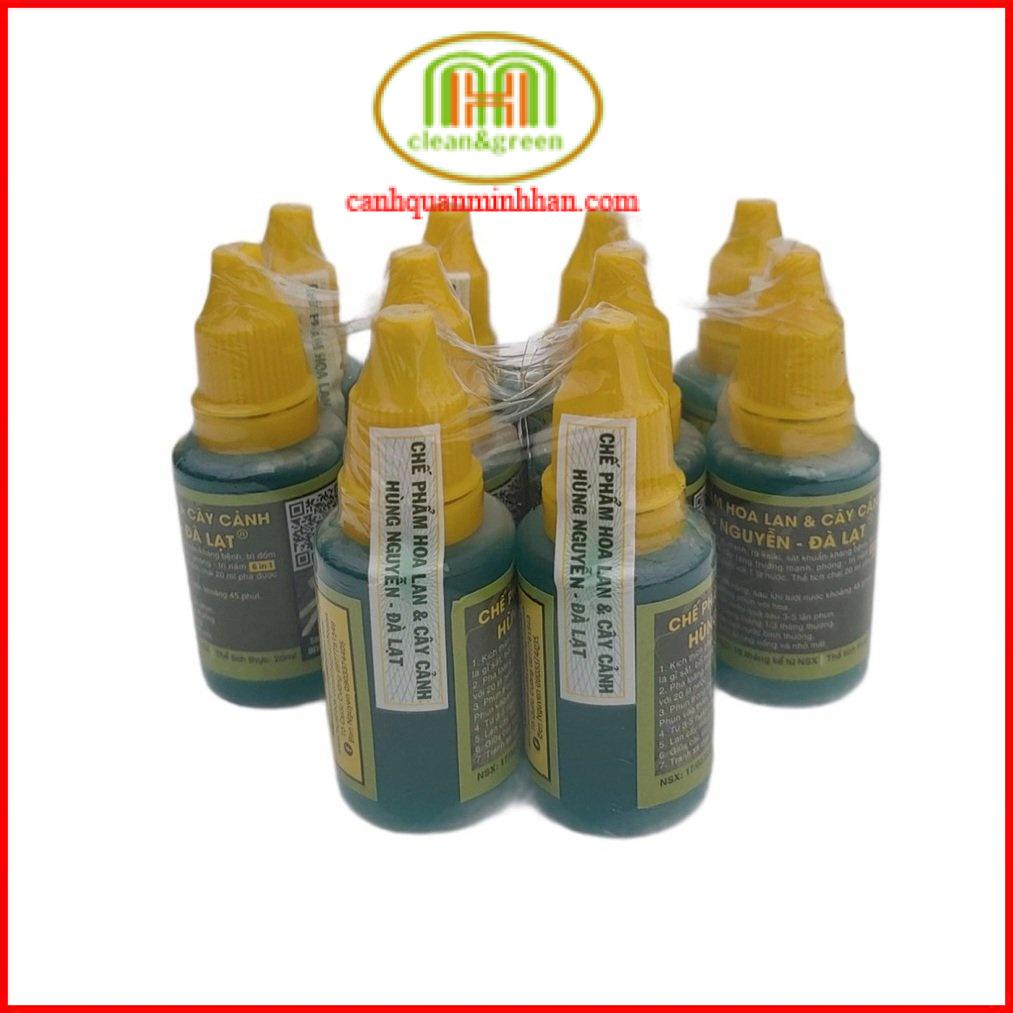 Chế phẩm Hùng Nguyễn cho lan dưỡng chất AB Sát khuẩn kháng bệnh Bổ sung NPK Trị bệnh đốm lá gỉ sắt Fe Phòng trị nấm