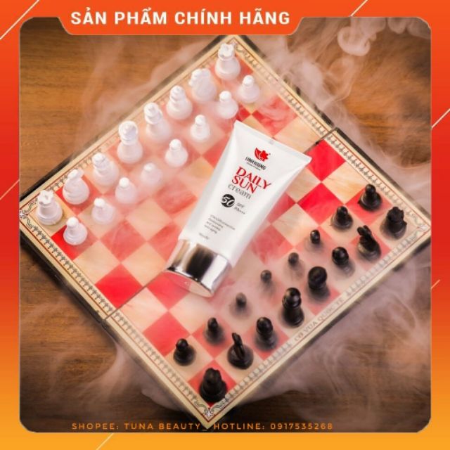 Kem chống nắng Daily Sun Linh Hương❤️FREE SHIP ❤️Chống Tia UVA UVB, Chống Ánh Sáng Xanh, Chống Ô Nhiễm 50ml