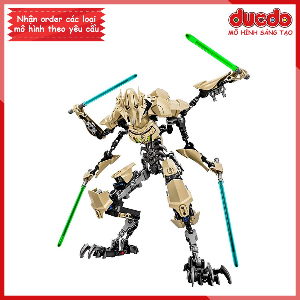 (Đóng túi) KSZ714 Lắp ghép nhân vật General Grievous - Đồ chơi Xếp hình Mô hình Minifigures Star wars 75112
