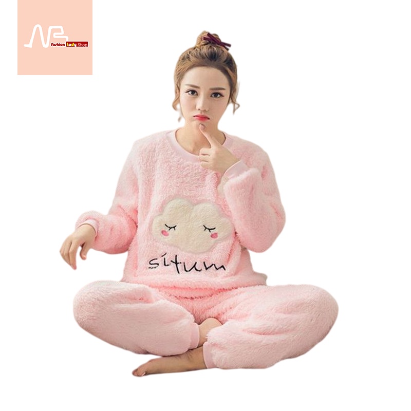 Plus Bộ Đồ Ngủ 10 Sọc Đáng Yêu Cho Nữ (size m-2XL) sd5096