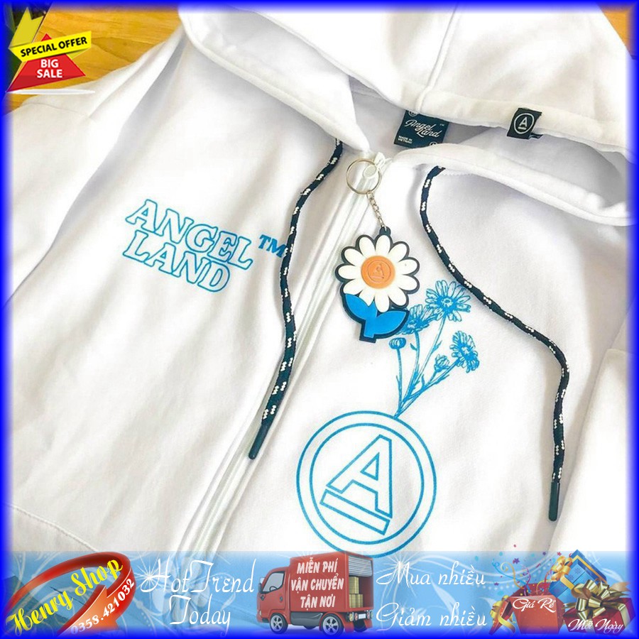 [Giá Tốt] ÁO HOODIE - ÁO KHOÁC NỈ NGOẠI Angel Land (HD1990 - Kèm Ảnh Thật - Chữ A Hoa Cúc)