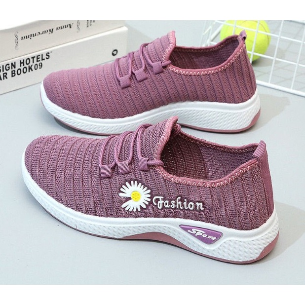 Giày nữ tím than thể thao ảnh thật