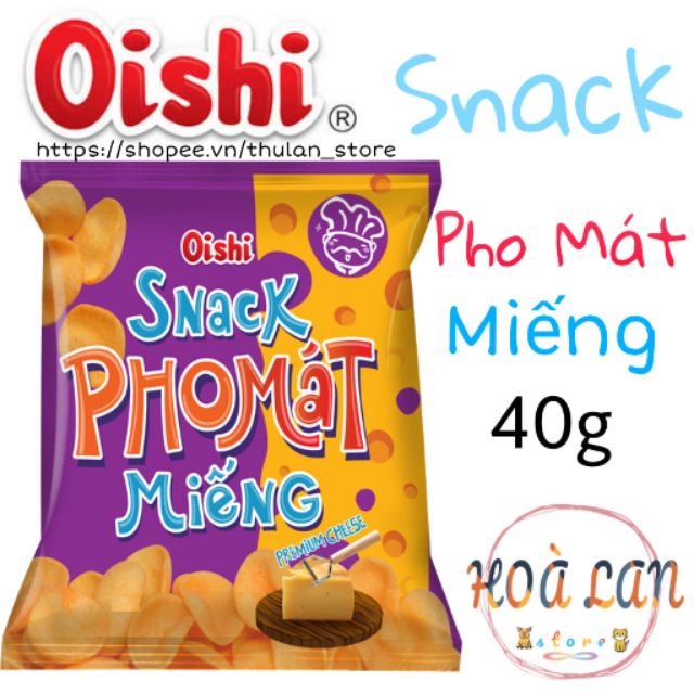 Snack phô mát miếng Oishi® gói 40g