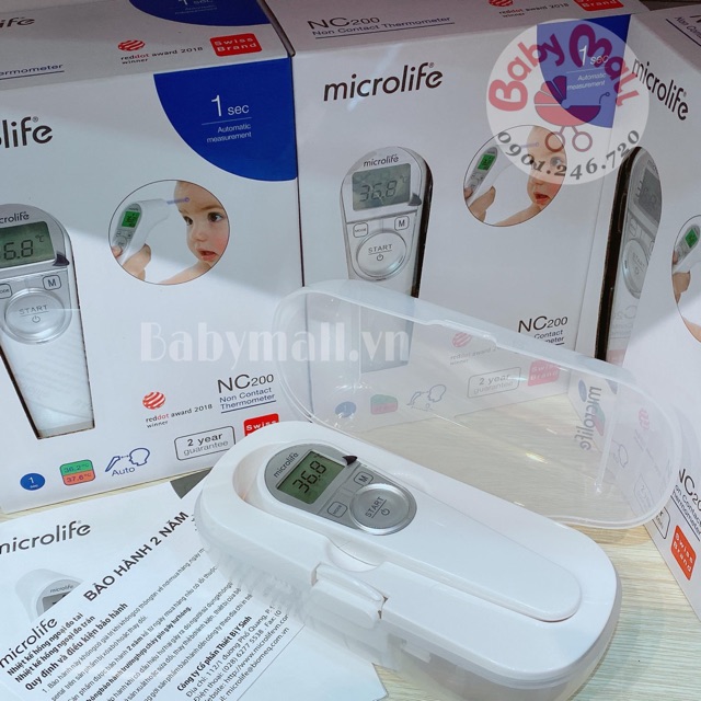 Nhiệt kế hồng ngoại cao cấp Microlife NC200