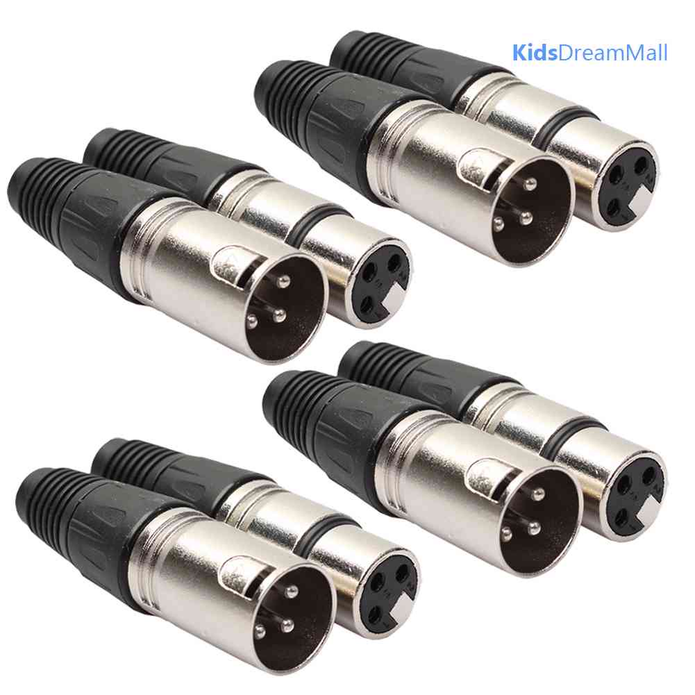 Set 8 Dây Cáp Nối Âm Thanh 4 Male 4 Female XLR 3Pin
