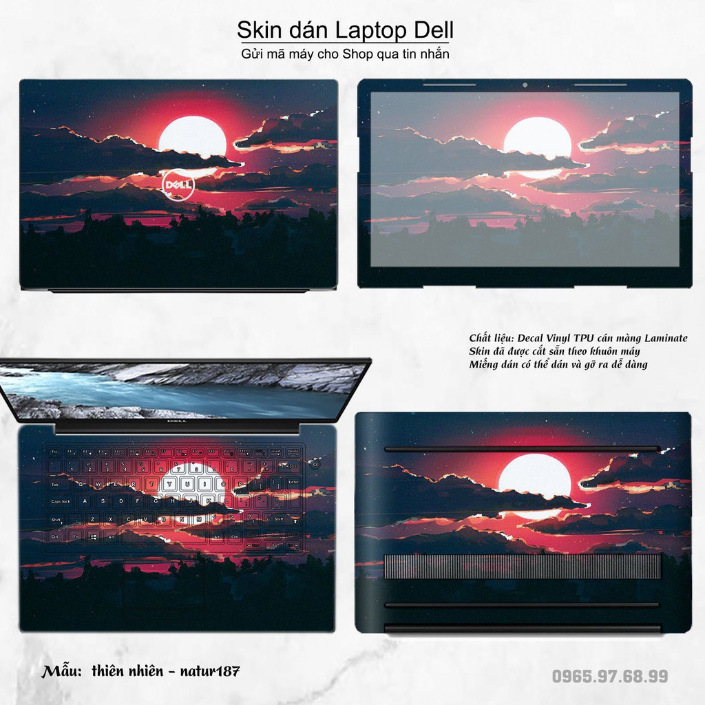 Skin dán Laptop Dell in hình thiên nhiên nhiều mẫu 7 (inbox mã máy cho Shop)