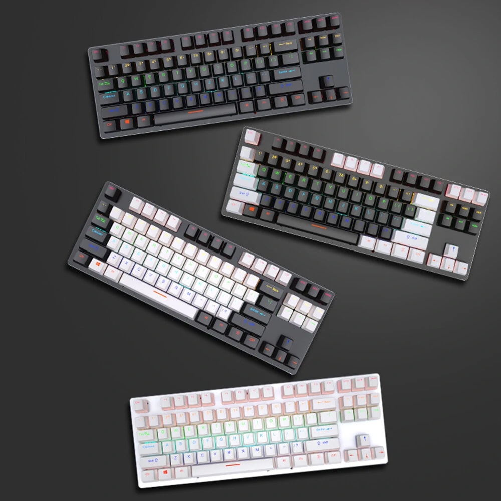 Bàn Phím Cơ K550 LEAVEN Gaming Blue Switch | Red Switch TKL 87 Keys (HOT SWAP) LED Rainbow New BH 6T | BigBuy360 - bigbuy360.vn