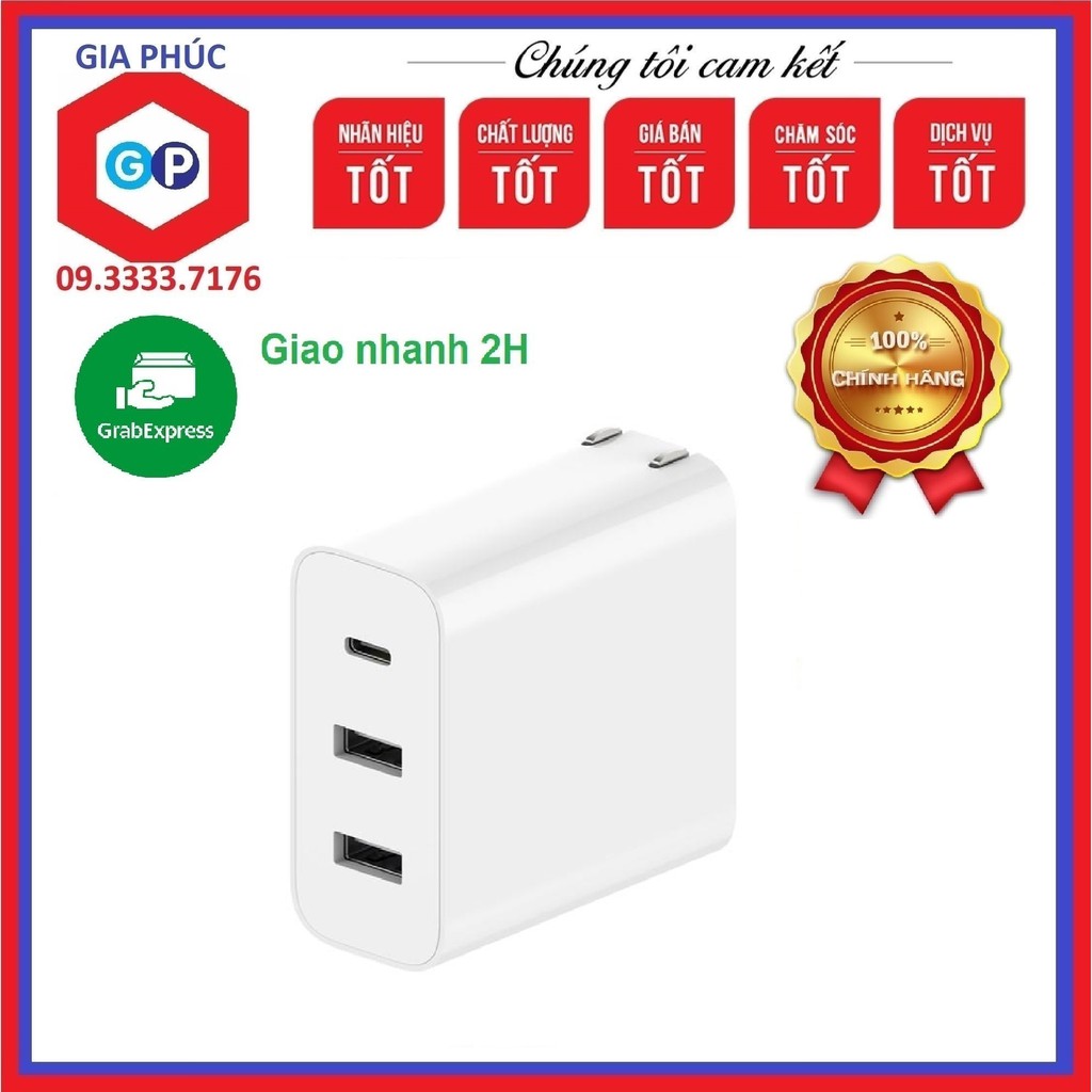 Cốc sạc nhanh 65W 2A1C Xiaomi AD653