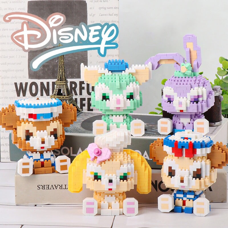 SẴN Lego xếp hình tự lắp ráp mô hình hoạt hình Desnep Mickey Donald dusk Minnie