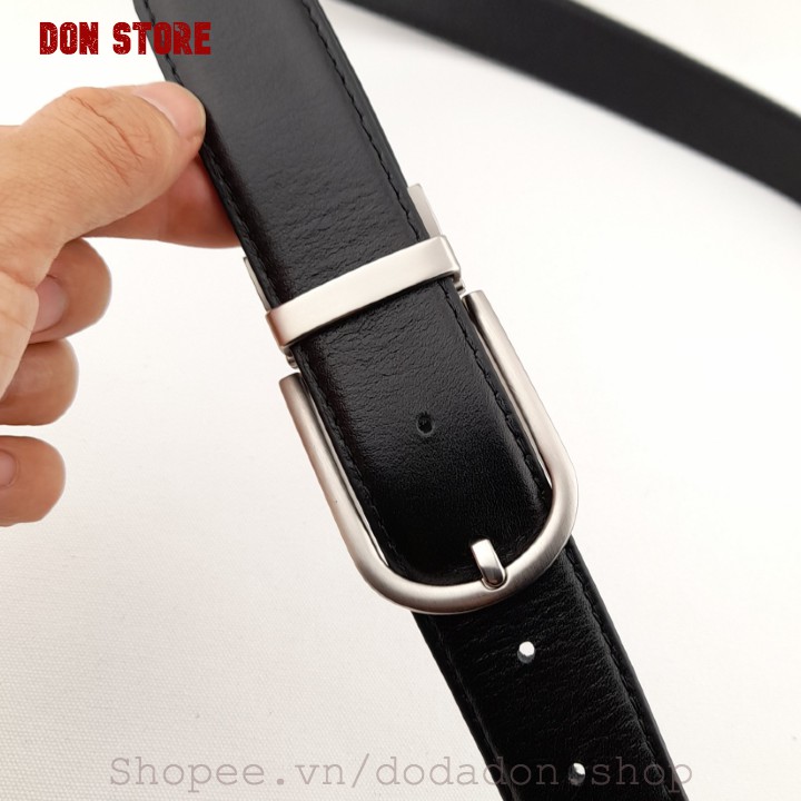[HOT] Thắt Lưng Nam Kiểu Kim Cài Cao Cấp Chất Liệu Da Bò Thật 100% May Viền 3 Lớp Bền Bỉ (BH 12 THÁNG)