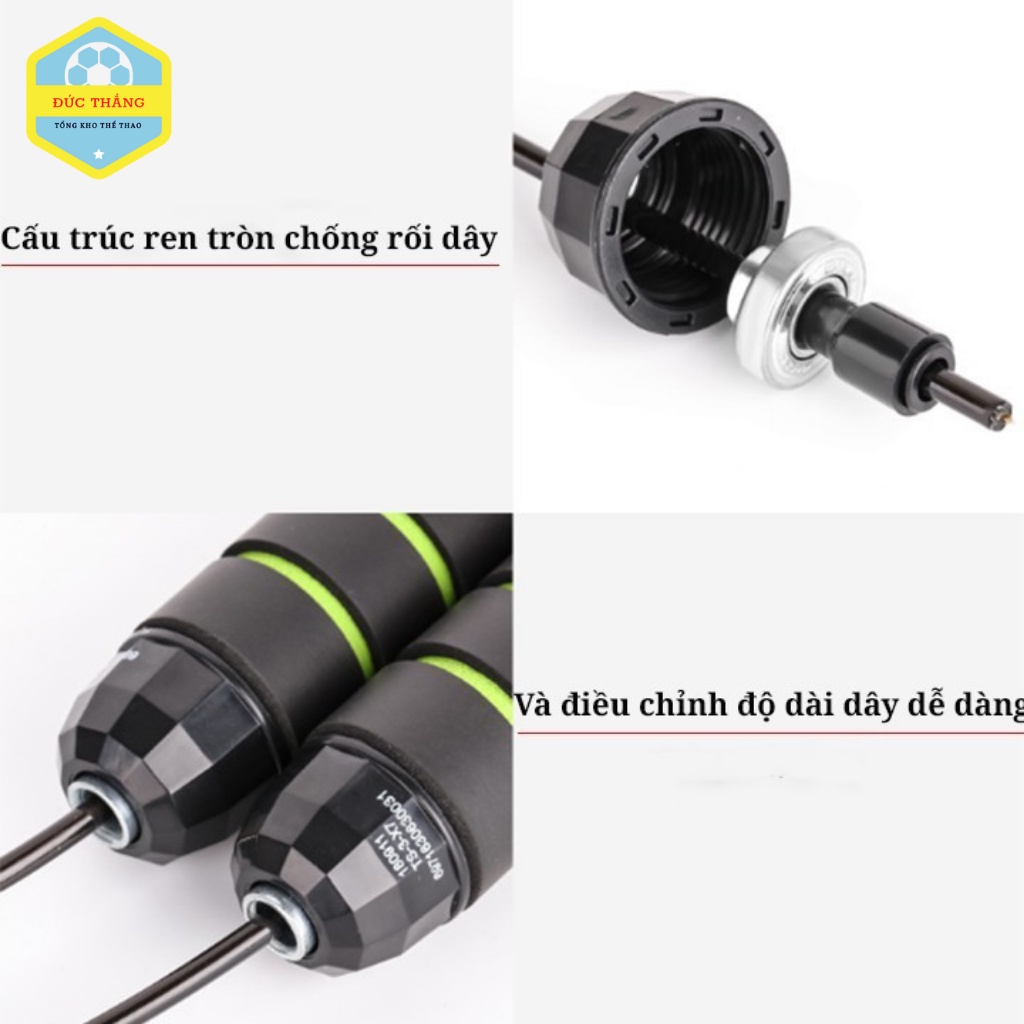 Dây nhảy tập thể dục lõi thép đốt mỡ luyện cơ ✔️ Free Ship ✔️