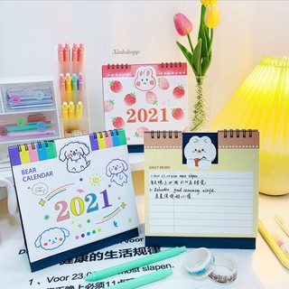 Lịch Để Bàn 2021 Cỡ 15x16cm (Dạng Cứng)