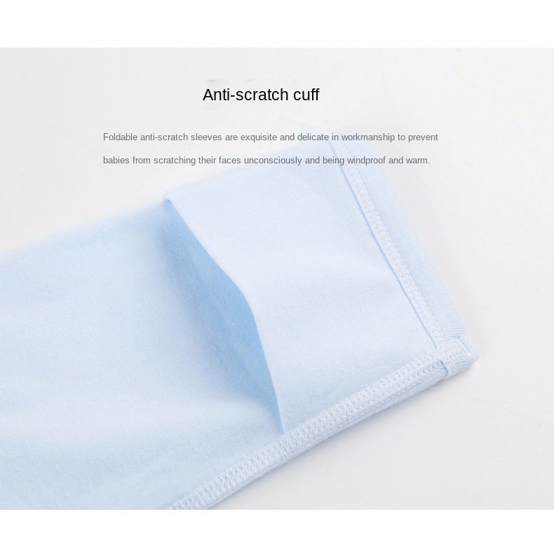 Bộ Áo Liền Quần Tay Dài 100% Cotton Cho Bé Sơ Sinh Từ 0-9 Tháng Tuổi