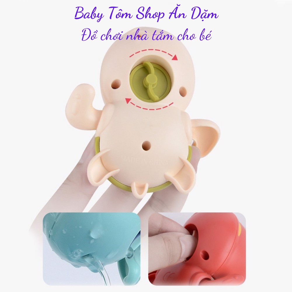 Rùa bơi trong chậu tắm,vặn dây cót NPP Baby Tôm