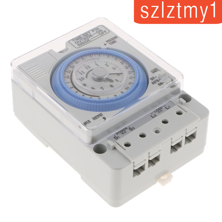 [Thunder] Din Rail 24H Chronometry Timer Mechanical Switch Industrial Analogue Timer