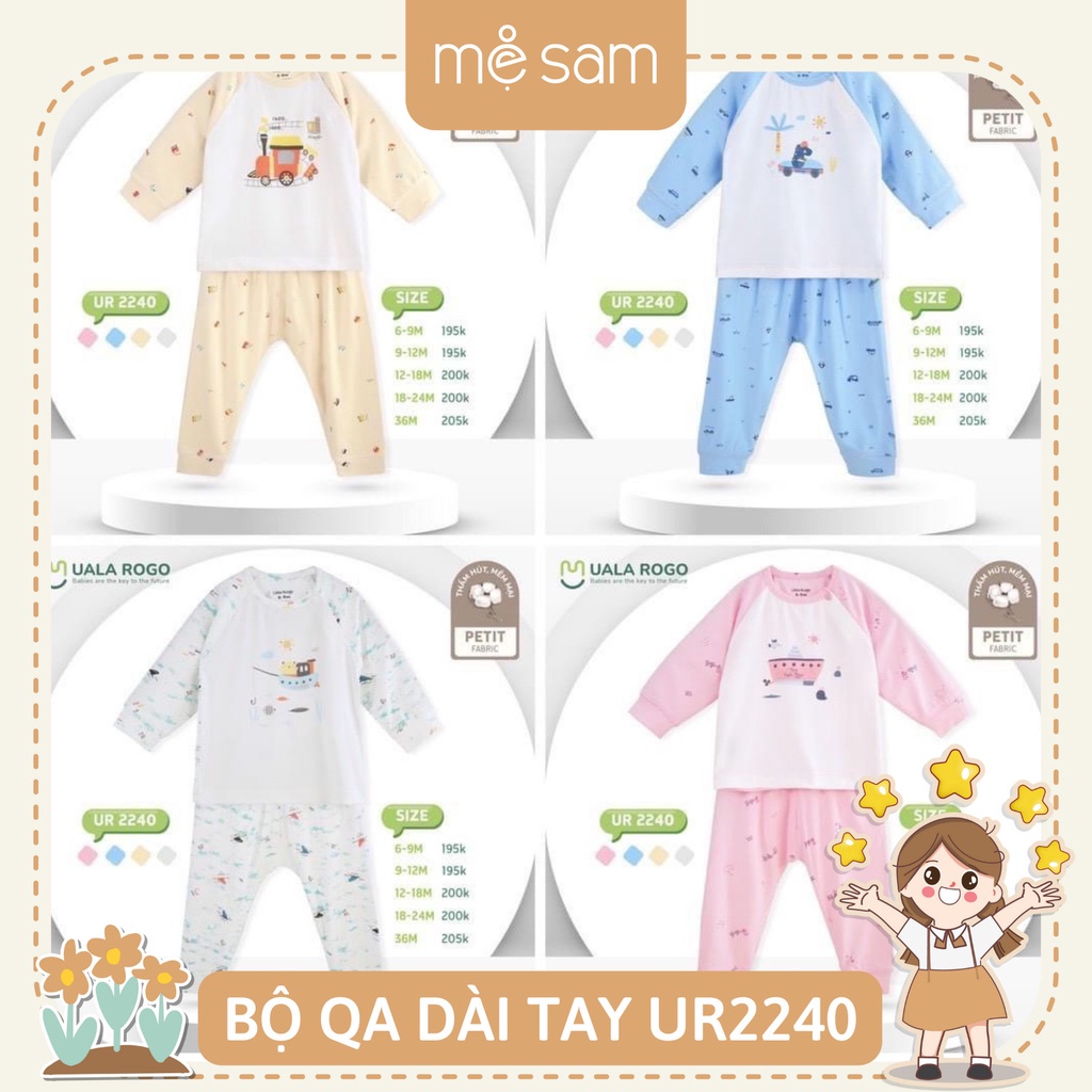 Bộ QA dài tay jaclan in hình Petit UR 2240