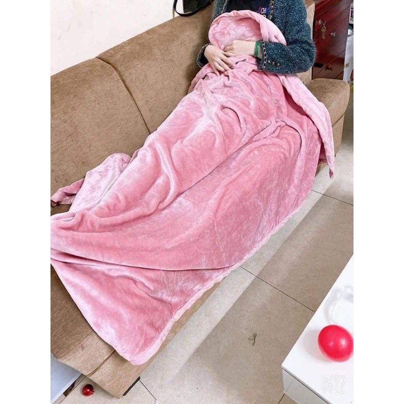 Chăn muji lông tuyết cho spa