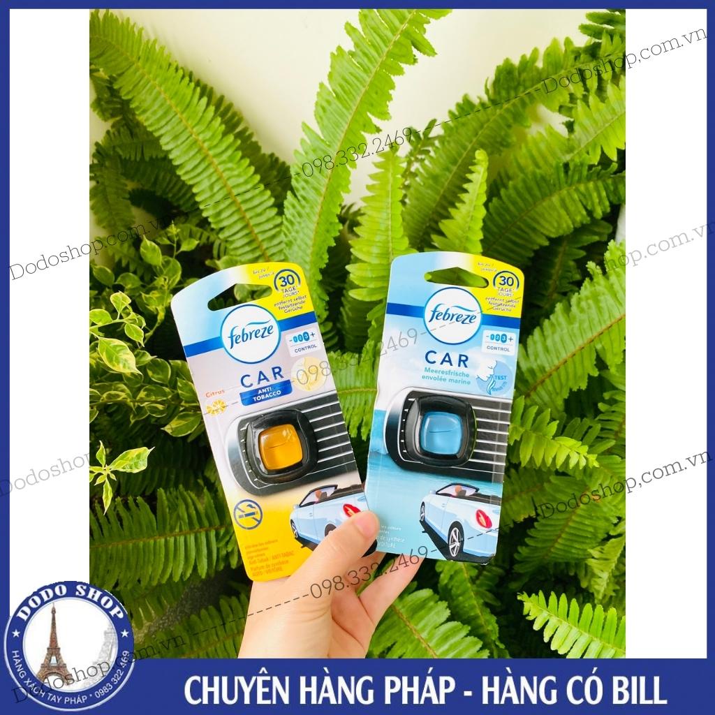 Nước hoa oto febreze của Pháp thơm mát, dễ chịu mang lại cảm giác thoải mái trong xe.