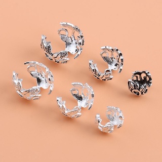 Charm bọc hạt hình lá - Charm Bạc 925