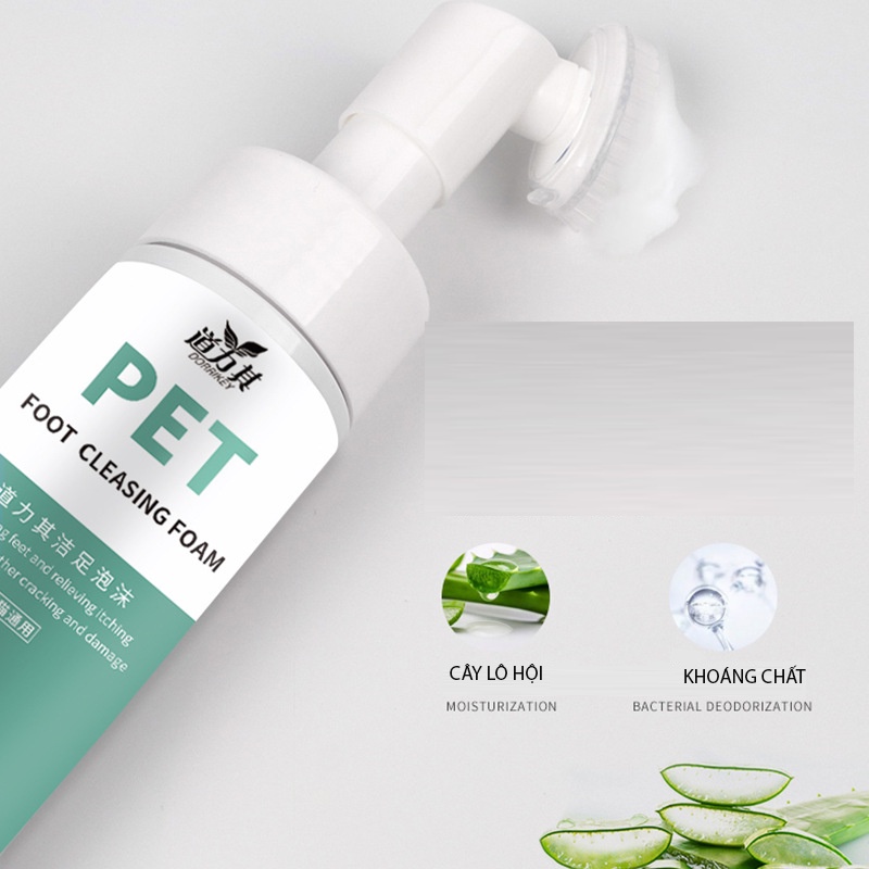 Xà bông làm sạch bàn chân cho thú cưng-tạo bọt rửa chân cho chó mèo 150ml CANDYPETS DCRC0