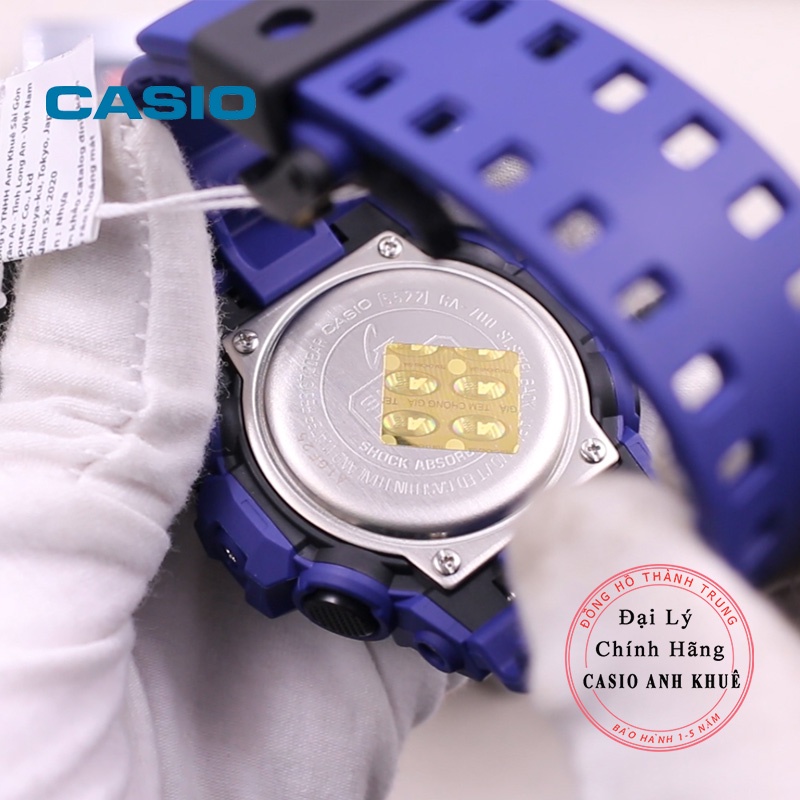 Đồng hồ Casio G-Shock Nam GA-700-2ADR dây vỏ xanh cỡ mặt 53mm