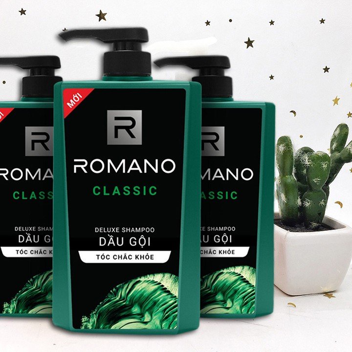Dầu Gội Đầu Romano Chai 650ml Tặng Sữa Tắm 150g
