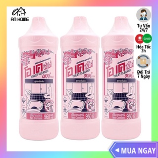 Nước tẩy tolet okay thái lan 960ml nhập khẩu chính hãng - dung dịch tẩy hồng tẩy bồn cầu siêu sạch okay thái lan