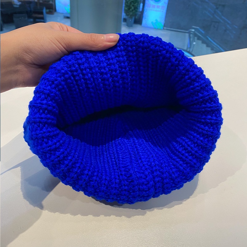 Mũ len trùm đầu giữ ấm thiết kế tai động vật dễ thương thời trang thu đông phong cách Âu Mỹ