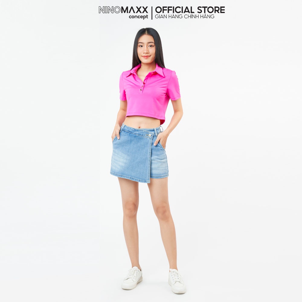 Ninomaxx Quần short Jean Nữ giả váy 2104053