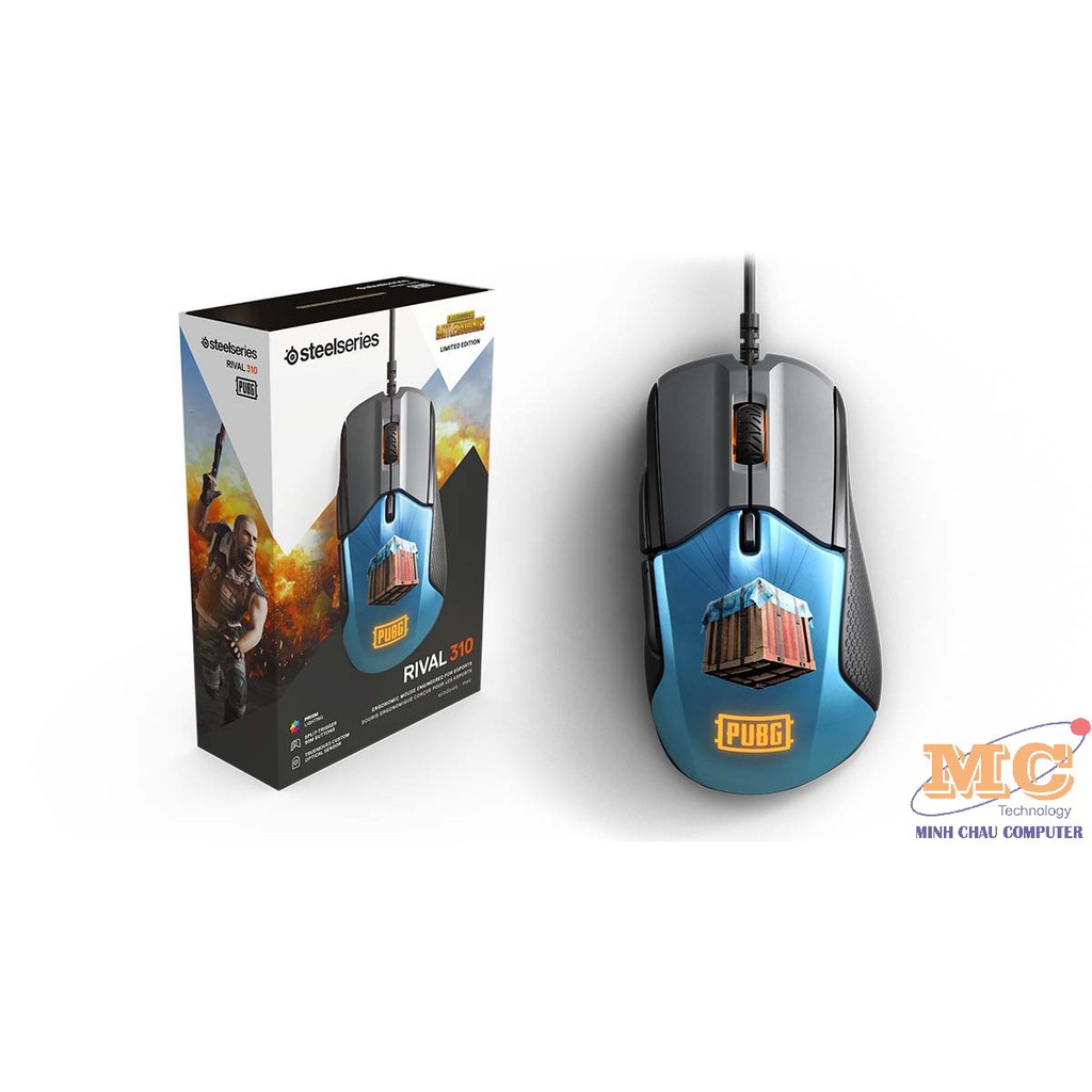 Chuột máy tính SteelSeries Rival 310 PUBG Edition - Hàng chính hãng