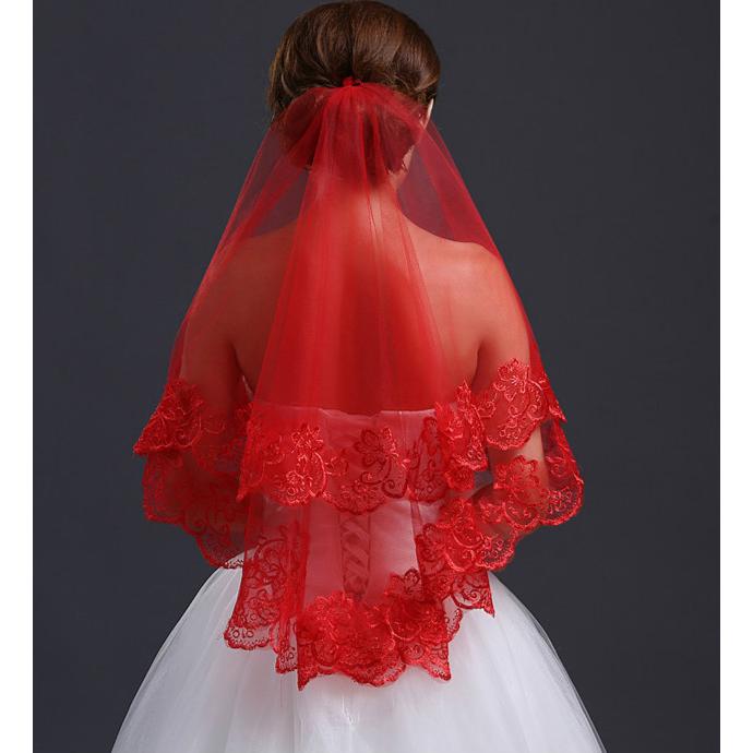 Khăn vải chiffon trùm đầu dùng trang trí cho cô dâu
