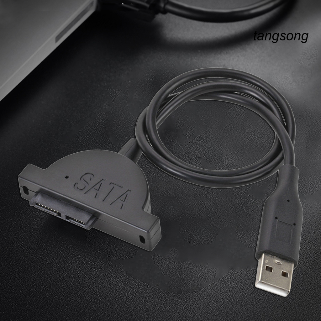 Dây Cáp Ổ Đĩa Quang Ts-Sata 7 + 6 13pin Sang Usb 2.0 Cho Laptop