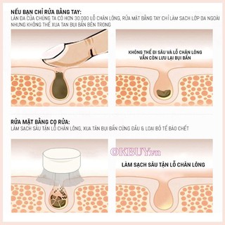 Cây rửa mặt 2 đầu hàn quốc
