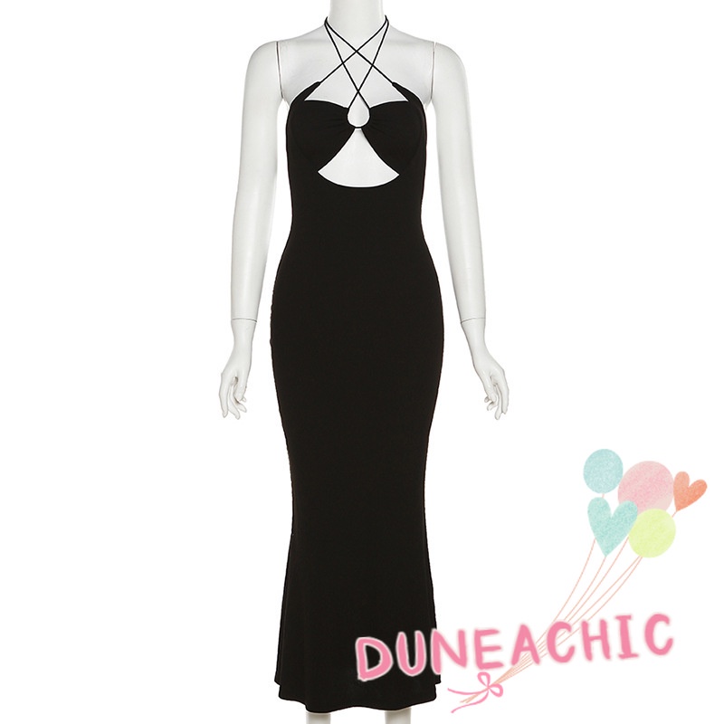 DUNEA Đầm Hở Lưng Quyến Rũ Thời Trang Dành Cho Nữ