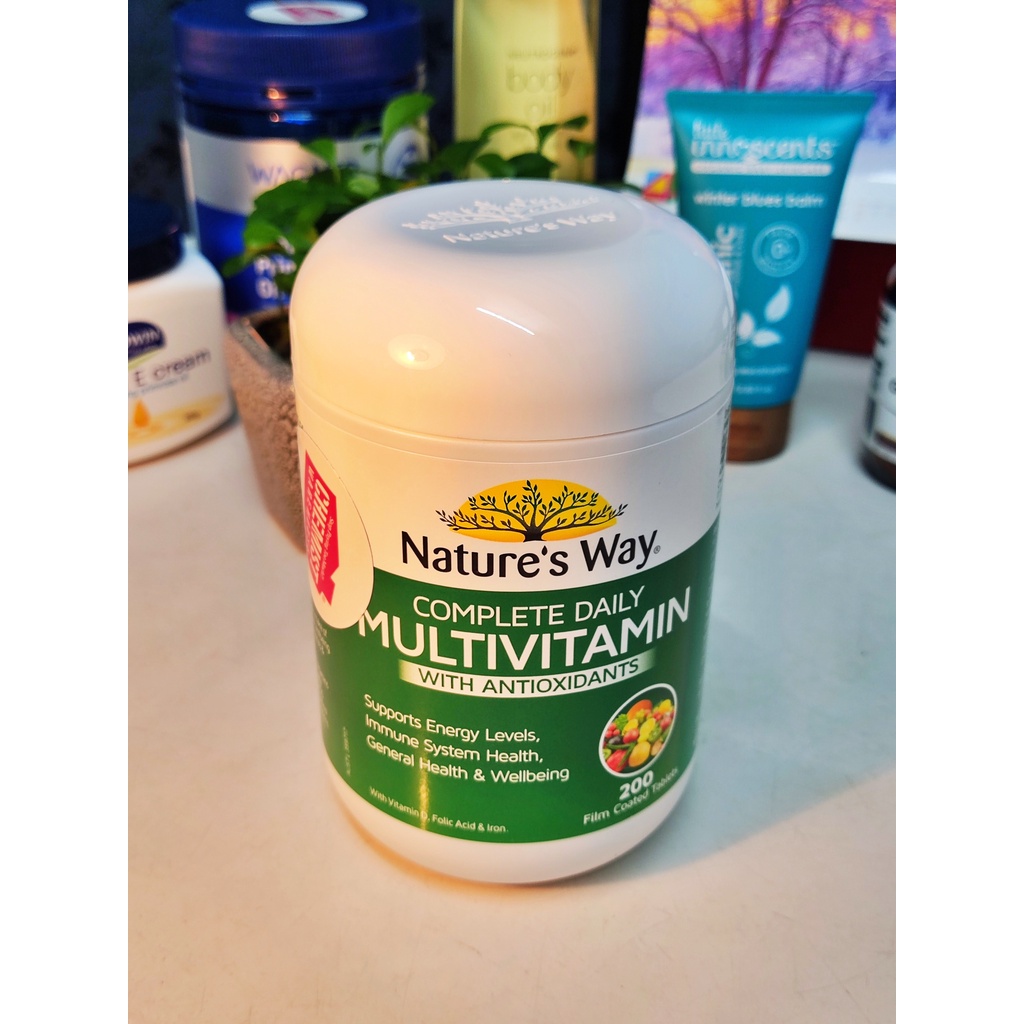 Vitamin Tổng Hợp Úc Nature’s Way Complete Daily Multivitamin - 200 Viên (BR)