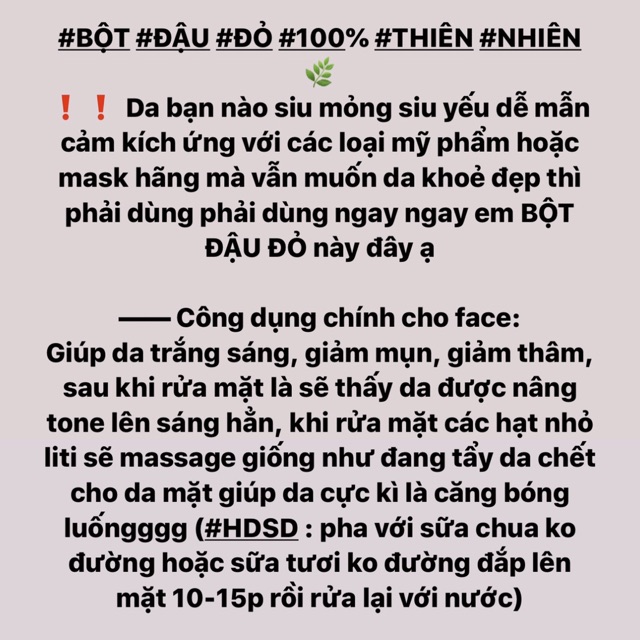 DƯỠNG TRẮNG DA, thiên nhiên 100% dùng được cho face + body (BÁN TỪ 2 GÓI 60k/2gói) | BigBuy360 - bigbuy360.vn