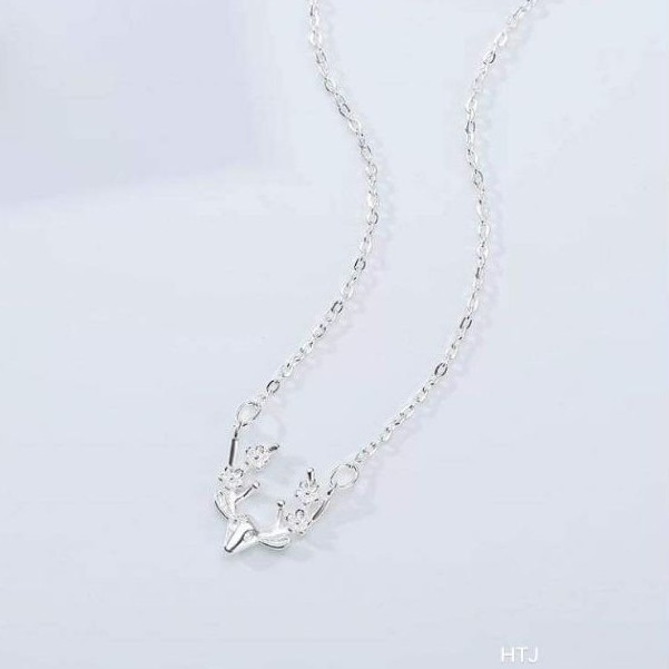 Dây chuyền bạc ta Dây liền mặt Tuần Lộc Giáng sinh