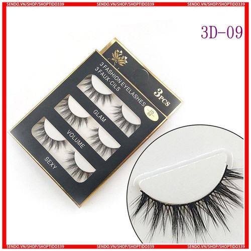 Mi giả lông chồn 3D-11 hàng cao cấp (hộp 3 cặp)