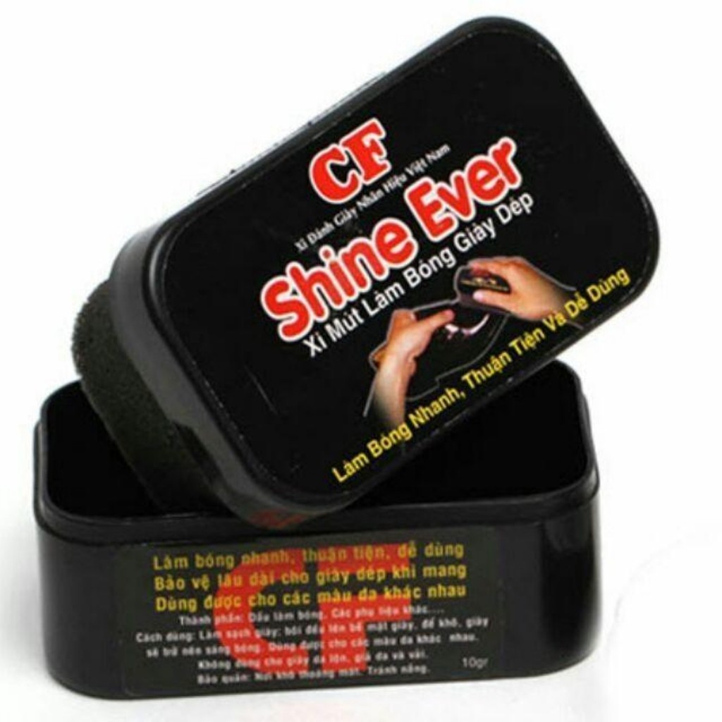 Xi mút đánh bóng giày nhanh Shine Ever chính hãng công ty CF,phù hợp các loại đồ da và màu sắc