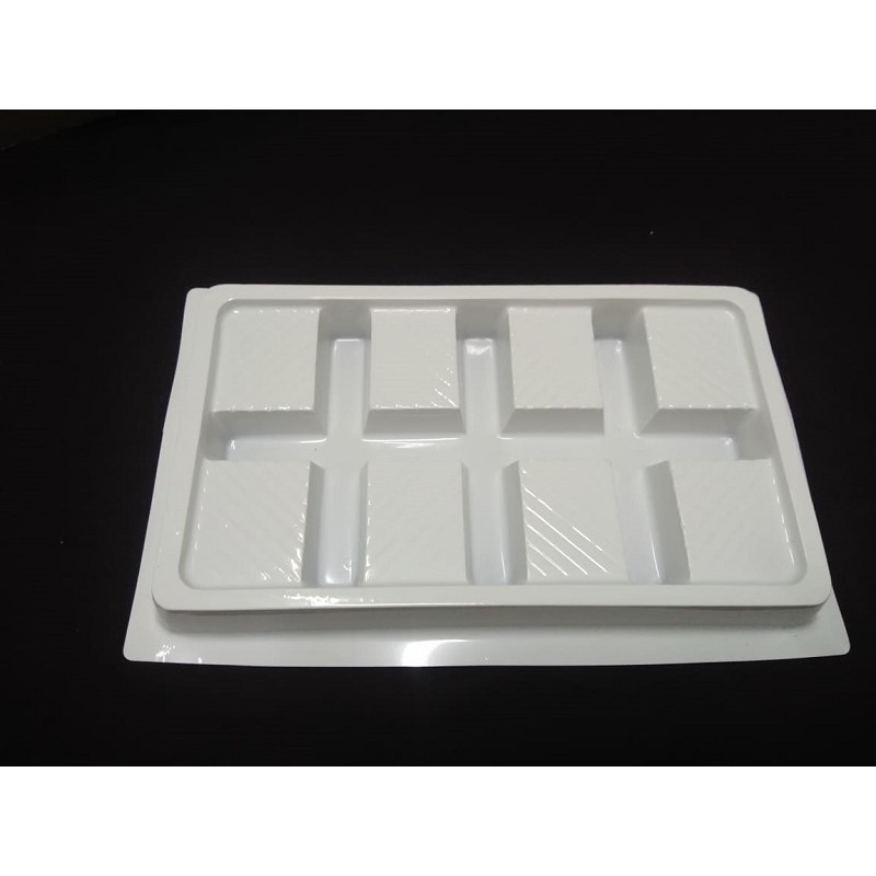 BỘ 50 HỘP NHỰA CHỮ NHẬT ĐỰNG BÁNH BÔNG LAN CUỘN BL72 20.5 x 11.5 X 9 CM
