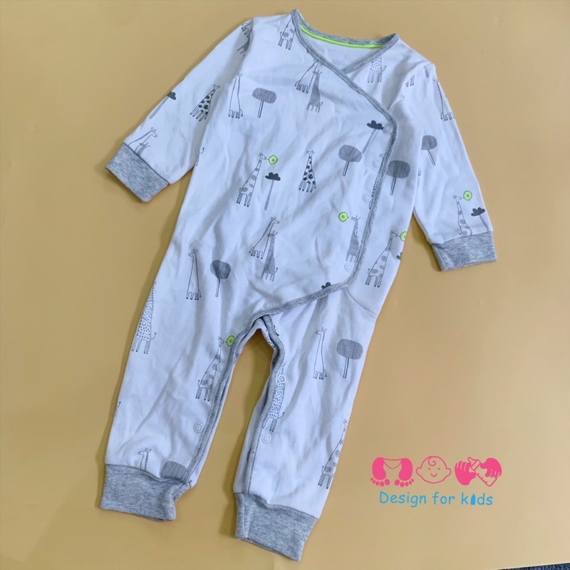 Sleepsuit, Bodysuit bộ body dài tay không tất chân (vớ) xuất dư cho bé trai và bé gái