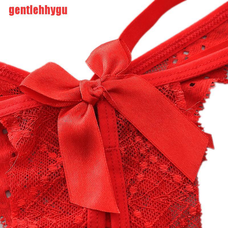 [gentlehhygu]Women Briefs Crotchless Lingerie Panties G-string Transparent Lace Briefs Thong