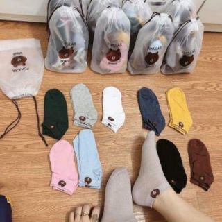 Túi 10 đôi tất gấu xinh xắn