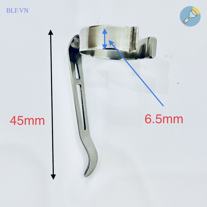 [K70] clip cài inox dành cho đèn pin 18650 sofirn