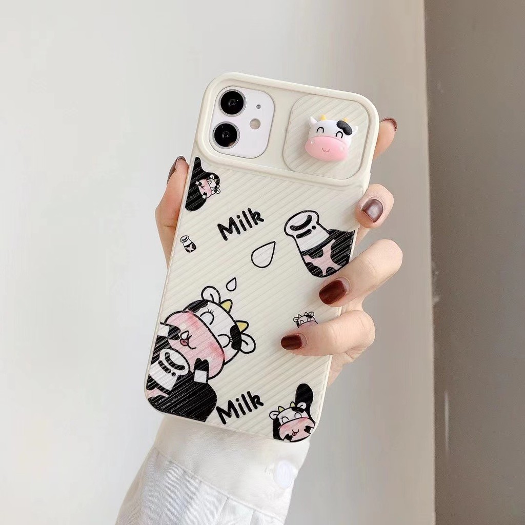 Cow Ốp Điện Thoại In Hình Dễ Thương Cho Iphone 7 7 Plus8 8plus Xr X / Xs Xs Max 11 11 Pro Max 12 12 Pro 12 Pro Max | BigBuy360 - bigbuy360.vn