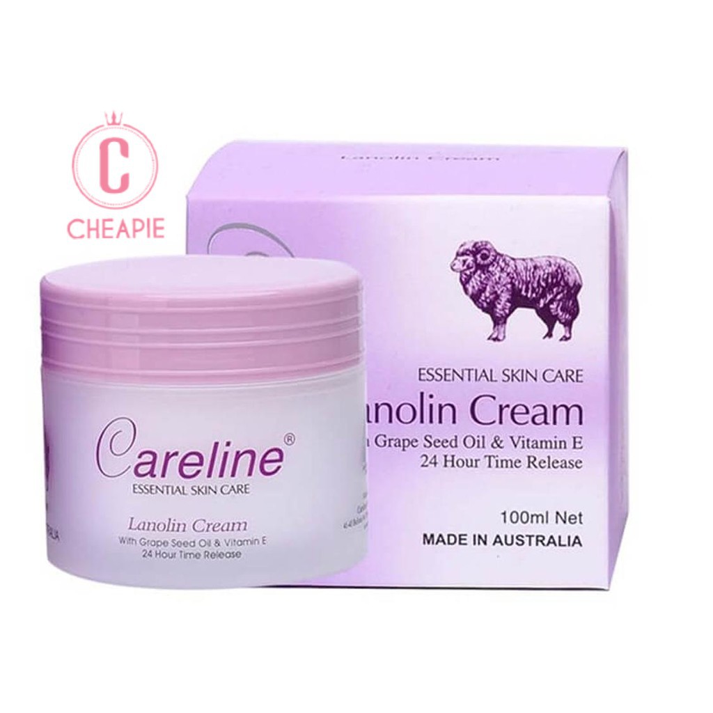 Kem dưỡng ẩm nhau thai cừu Lanolin Cream Careline 100ml